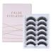 3D False Eyelashes  6 Pairs of Natural Fluffy False Eyelashes  Reusable Long Thick Eyelashes  Used to Extend Makeup Eyelashes 6 Pair (Pack of 1)