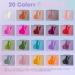 Topdirect Geln gel Starter Set | 20 Colors Shellac Set with 48W UV Lamp | 5-in-1 Adhesive Gel Polish for DIY Nail Design - Buy Online on SooperMarket.com