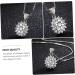 ABOOFAN 1pc Sun Petal Pendant Diamond Choker Necklace Rhienestone Necklace Crafts Making Material Alloy - Buy Online on SooperMarket.com