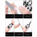 EBANKU Black White Nail Polish Strips - 12 Sheets Full Wrap Adhesive Stickers with Nail File - Leaves Flower Vine Pattern for Women's Nail Art Decorations - Buy Online on SooperMarket.com