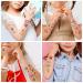 141Pcs TopFunny Glitter Temporary Tattoos for Girls - Ice Cream & Cookie Designs | Cute Waterproof Stickers for Birthday Parties - 10 Sheets - Buy Online on SooperMarket.com