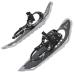 ALPIDEX snowshoes aluminum frame women men from shoe size 38 up to 130 kg carrying bag grey