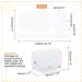 WADORN 6 Clear Plastic Mesh Canvas Sheets for Embroidery - 16.7 x 9.1 Inch DIY Needlepoint Blank Canvas for Cross Stitch and Acrylic Yarn Crafting - Buy Online on SooperMarket.com