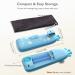 Megainvo Electric Baby Nail File Trimmer with 10 Grinding Heads - Safe, Quiet, LED Light - Baby Nail Clippers for Newborns & Toddlers - Blue - Buy Online on SooperMarket.com