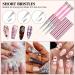 Saviland Nail Art Liner Brush Set - 6-Piece Rose Gold Nail Design Tool for Precision Liner Art & French Manicure - Buy Online on SooperMarket.com