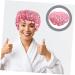 Beavorty Extra Large Pink Shower Cap for Women - Reusable Night Cap for Hair Protection and Showering - 24x24cm - Buy Online on SooperMarket.com