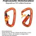 Karabiner Climbing Equipment Set - 2 UIAA Certified 25kN Auto Locking Carabiners + 2 23kN Nylon Ropes for Climbing Mountaineering & Hiking - Durable Orange & Black 4-Part Kit - Buy Online on SooperMarket.com