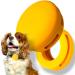 moosh Silicone Airtag Holder for Dogs and Cats | Perfect for Pet Trackers | Safe & Stylish Yellow