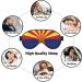 Arizona Flag Soft Sleep Eye Mask | Breathable Travel Eye Patch for Women | Perfect Relaxation Gift - Buy Online on SooperMarket.com