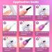 RARJSM Holographic Gel Nail Polish Set - Summer Glitter Colors Kit for Salon & Home Manicure - Rose Gold, Hot Pink, Red, Violet, Purple - 6PCS 7.5ML - Buy Online on SooperMarket.com