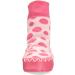 Mocc Ons Pink Spot Slipper Socks | Size 12-18 Months | Moccasin Style - Buy Online on SooperMarket.com