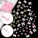 BELICEY 1000PCS 3D Nail Charms - Cute Butterfly Bow Star Heart & Moon Designs for Nail Art DIY - Includes Picker Pencil & Tweezer - Pink & White Flower Collection - Buy Online on SooperMarket.com
