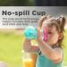 Nuby 3 Piece Girl No-Spill Easy Grip Cup with Flex Straw, 10oz, Clik It Lock Feature - Buy Online on SooperMarket.com