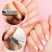 Professional Stainless Steel Cuticle Pusher & Nippers Duo - Nail Cleaner for Manicure & Pedicure - Buy Online on SooperMarket.com