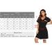 Uniexcosm Women's Maternity Nursing Nightdress - Soft Short Sleeve Nightwear in Light Grey Stripe - Buy Online on SooperMarket.com