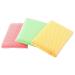 Mdhpklaur Kitchen Dish Bowl Green red Yellow Scouring Sponge Cleaning Pads 3 Pcs