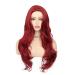 Tseses Red Long Curly Wavy Wig for Women - Cosplay & Halloween Synthetic Fiber - Buy Online on SooperMarket.com