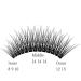 Natural Cluster Eyelash Extensions 8-14mm Mixed Pack - C Curl Fishtail Lashes 0.07mm - Buy Online on SooperMarket.com