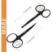 Utopia Care Professional Stainless Steel Beauty Scissors Set - Hairdressing Eyebrows Nasal Hair Ear Screens & Nail Scissors - Safe Black Skin Scissors for All Your Grooming Needs - Buy Online on SooperMarket.com