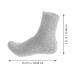 Lurrose Men's Moisturizing Cotton Gel Socks - Foot Repair & Care Treatment for Dry Cracked Skin - 2 Pack Light Gray - Buy Online on SooperMarket.com