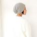 CHARM Summer Beanie - Slouchy Lightweight Chemo Cotton Hat in Dark Gray - Buy Online on SooperMarket.com