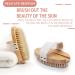 Natural Bristle Bathing Brush with Long Handle - Removable Back Brush & Dual Brush Heads for Effective Shower Scrubbing - Buy Online on SooperMarket.com
