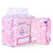 Landofgenie adult diapers pink printed diaper underwear big adult baby night diapers with tabs 10 pieces (medium 28 "-38") Rosa M
