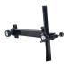SAS Archery Recurve Bow CNC Target Sight T Shape Adjustable with Ring and Single Fiber Optical Pin Sight Aluminum Detachable for Compound Competition Olympic Style Hunting Practice Range RH or LH Black
