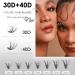 DIY Lash Extension Kit - 320PCS Cluster Lashes with Lash Bond and Seal, Applicator, Remover - C/D Curl Individual Eyelash Extension Kit - 10-16mm - 30D+40D-0.07D-KIT - Buy Online on SooperMarket.com