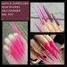 Vcedas 120PCS XXL Stiletto Half Cover Nail Tips - Clear Sharp Acrylic False Nails - Buy Online on SooperMarket.com