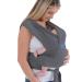 dreamgenii SnuggleRoo Hybrid Baby Carrier and Wrap With Handy travel Bag Suitable From Birth To Toddler - Charcoal Grey