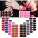 8 Sheets Solid Color Full Wraps Nail Stickers with Nail File MWOOT Self-Adhesive Nail Art Polish Stickers Strips Nail Wraps Decals for DIY Manicure Tips Decoration - Buy Online on SooperMarket.com