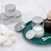 20ml Glass Cream Jar - Empty Cosmetic Container with Screw Cap for Creams Lotions & Travel - Set of 9 Silver - Buy Online on SooperMarket.com