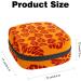 Orange Surf Leaves Sanitary Napkin Storage Bag - Menstrual Cup Pouch - Nursing Pad Holder - Portable Period Bag for Women and Teens - Multi-colored - Buy Online on SooperMarket.com