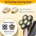 Shop Upgraded 5-in-1 Head Shaver for Men | Cordless Electric Razor & Grooming Kit - Waterproof Gold - Buy Online on SooperMarket.com