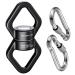 Trobing Swing Swivel, 30KN Rotational Safety Device, 360 Rotator with Hanging Accessory for Aerial Yoga, Hanging Hammock, Web Tree Swing, Swing Spinner and Rock Climbing, Indoor and Outdoor