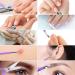 10pcs Professional Stainless Steel Manicure Pedicure Set for Travel - Violet - Buy Online on SooperMarket.com