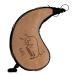 Laken Spanish Bota Bag Leather Canteen Pouch for Wine and Water - Wine Skin Bag with Strap for Travel, Camping, Hiking | Kidney Shape - 1.5 Liter 1.5 Liter Curved