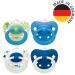 Nuk Signature Day & Night Baby Pacifier Set | BPA-Free Silicone Heart Shape 4 Pieces | Calms 95% of Babies | Glow-in-the-Dark Stars | Ages 18-36 Months - Buy Online on SooperMarket.com