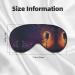 Microphone with Music Note Print Double-Sided Eye Mask Soft and Light Blocking for Enhancing Sleep Quality - Buy Online on SooperMarket.com