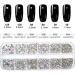 2320 Pieces Crystals Glass AB Nail Art Rhinestones with Storage Organizer Box - Nail Gems Stones Kit - Buy Online on SooperMarket.com