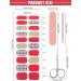 Kalolary Gel Nail Polish Strips Nail Gel Art Sticker Waterproof Full Nail Wraps Decal Sets with Scissors Nail File and Stick for Women Girls Nail Art Decor (UV/LED Lamp Required)-10 - Buy Online on SooperMarket.com
