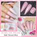 MIZHSE Pink Shimmer Pearl Gel Nail Polish with Shell Thread - 10 x 1 Soak Off UV LED - Y007 - Buy Online on SooperMarket.com