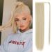 Silk-co Clip in Ponytail Wrap Around Hairpiece Straight Pony Tail Hair Clip on Extension 28 Long hair smooth Heat-Resisting Fiber Hairpiece for Women Blond&Bleach Blond 28 Inch Blond&Bleach Blond