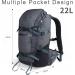 Unigear 22L Ski Backpack - Waterproof 900D Polyester, Ideal for Snowboard, Ski, Camping, Hiking - Gray - Buy Online on SooperMarket.com