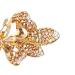 Sankuwen Champagne Crystal Rhinestone Hair Barrette | Small Butterfly Hairpin for Women | Elegant French Hair Clip for Mom - Buy Online on SooperMarket.com