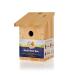 Walter Harrison's Wooden Wild Bird House Garden Nest Box Multi Entrance - 25mm Hole/32mm Hole/Open Fronted