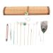 8pcs Ear Wax Removal Tool Ear Cleaner Massage Set Ear Clean Feather Stick to Relieve Fatigue Professional Ear Cleaning Massage Set for Ear Care Adult Children