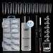GAOY Slip Solution Kit for Poly Gel Nails 145ml Nail Extension Gel Liquid Solution Anti-stick Gel Solution with Brush and Dual Forms for Nail Art DIY Slip Slution Kit