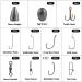 MadBite 181pcs Terminal Tackle Kit for Freshwater Fishing - Bass/Panfish/Trout, with Tackle Box, Hooks, Weights, Sinkers & Rigs - Buy Online on SooperMarket.com